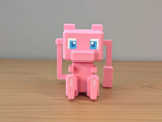 Blocky Mew | Themed Collectible Figurine | 3D Printed