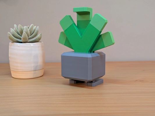 Blocky Oddish | Themed Collectible Figurine | 3D Printed