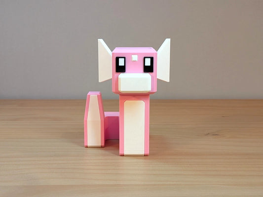 Blocky Shiny Dratini | Themed Collectible Figurine | 3D Printed