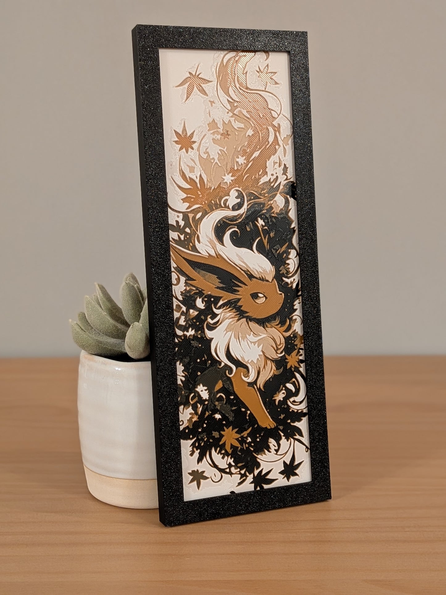 Flareon Art Board | Framed Print | Collectible Art Board