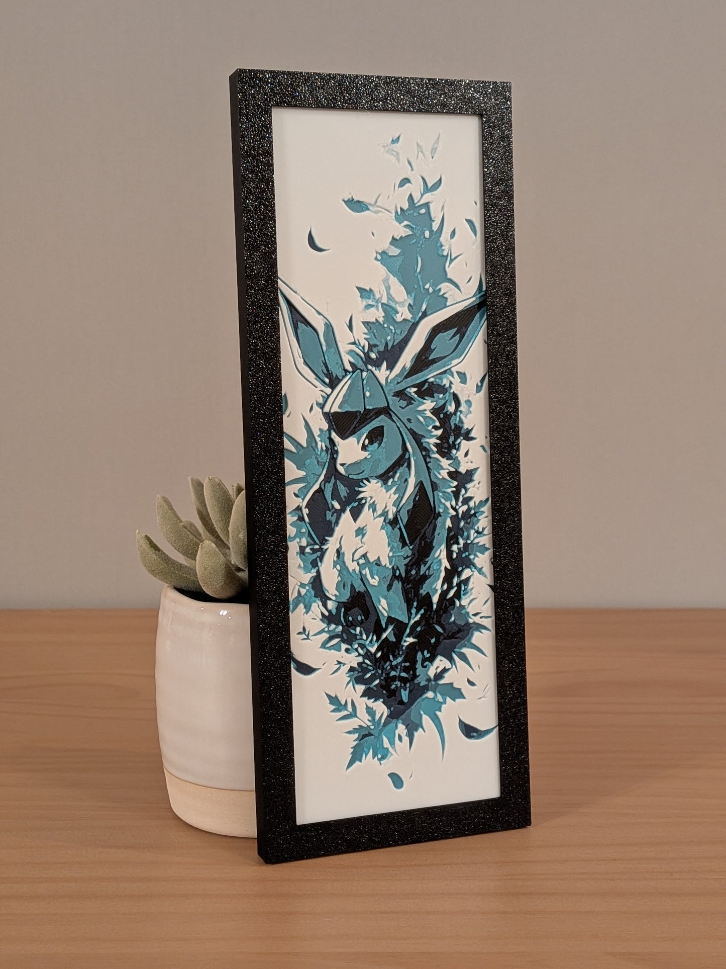 Glaceon Art Board | Framed Print | Collectible Art Board