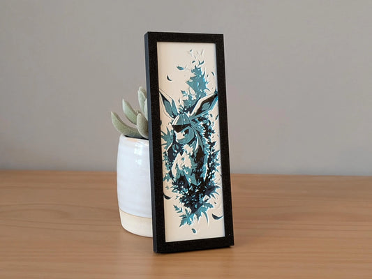 Glaceon Art Board | Framed Print | Collectible Art Board