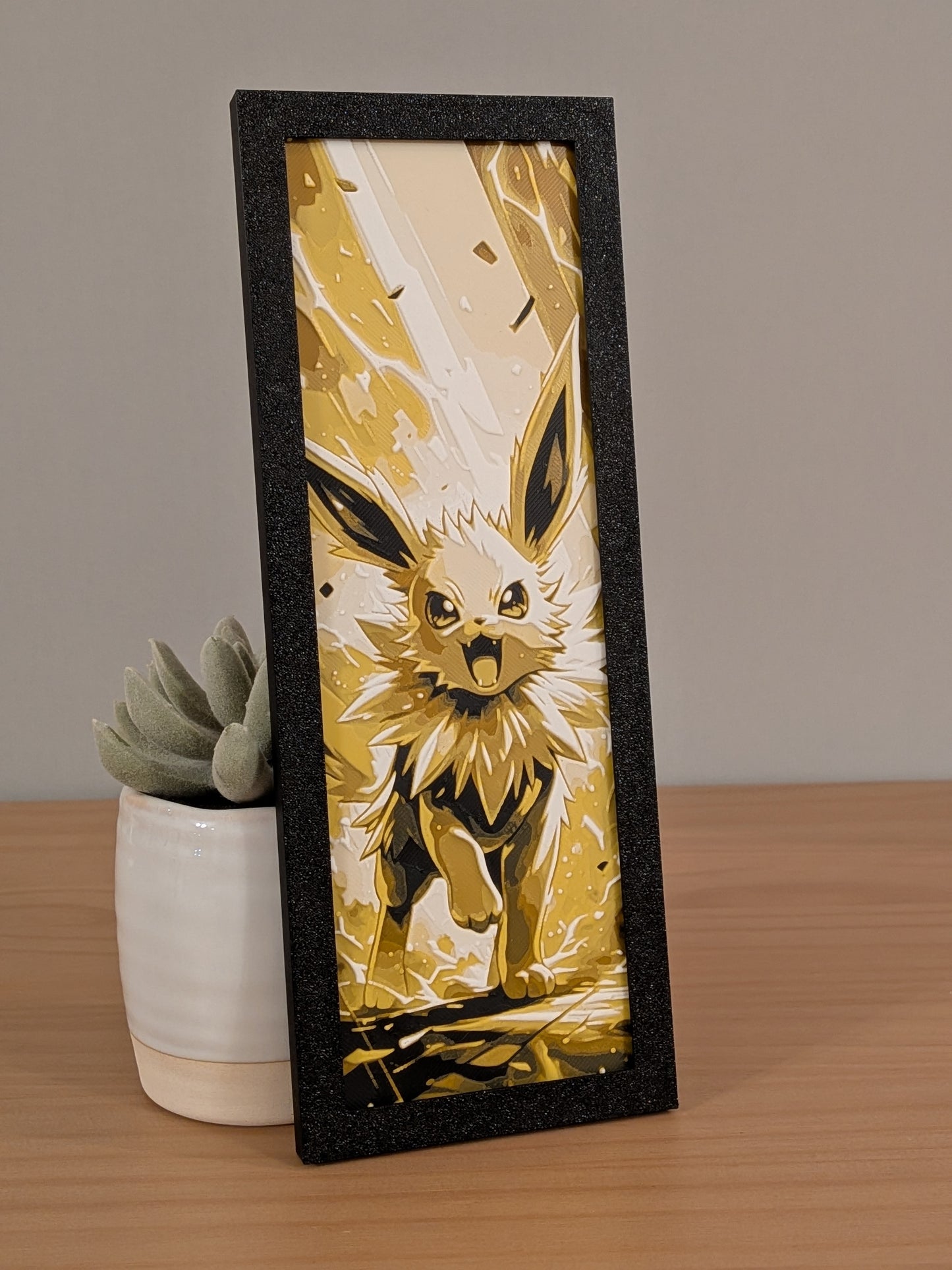 Jolteon Art Board | Framed Print | Collectible Art Board