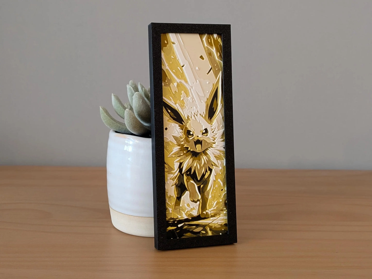Jolteon Art Board | Framed Print | Collectible Art Board