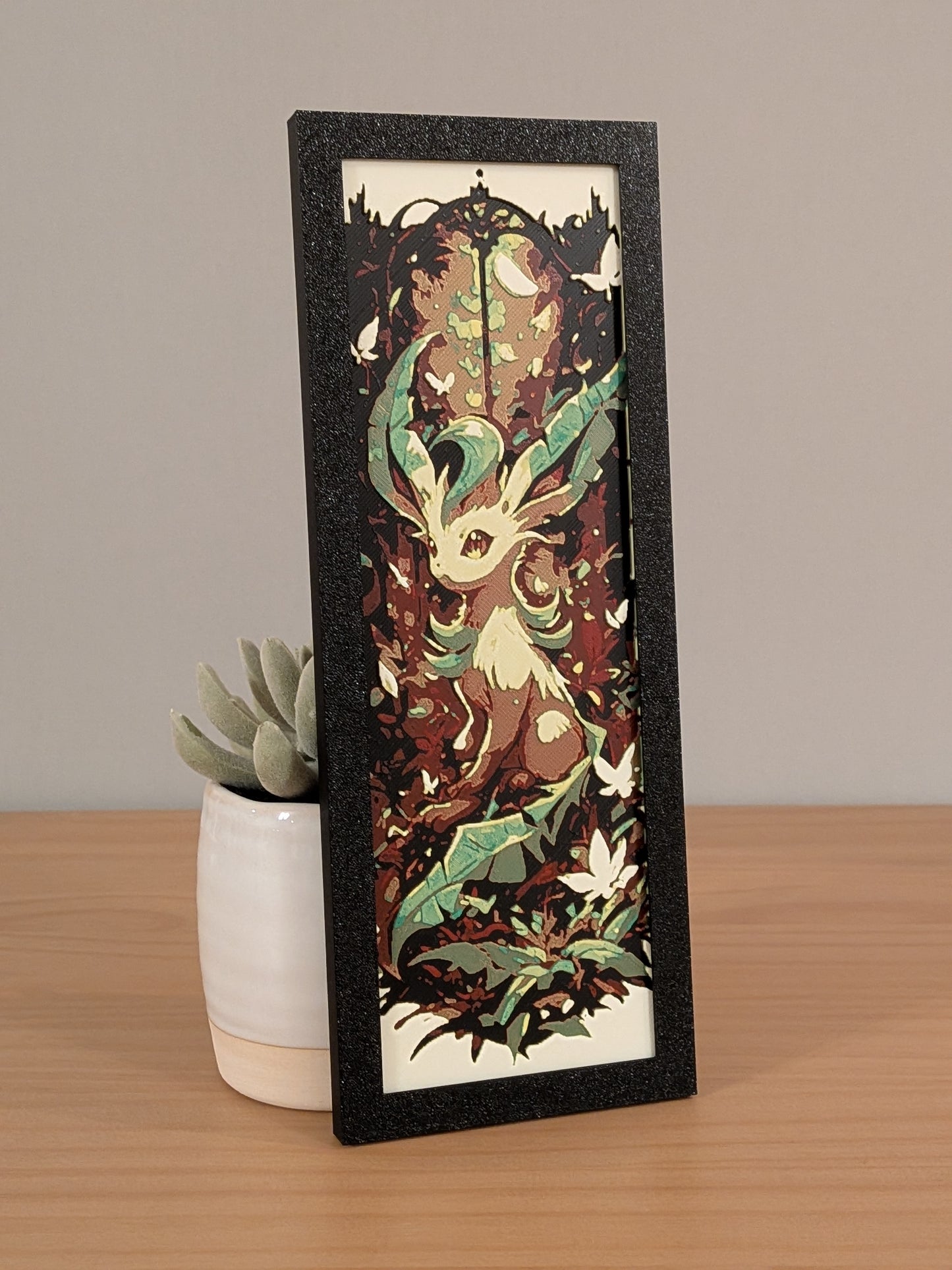 Leafeon Art Board | Framed Print | Collectible Art Board