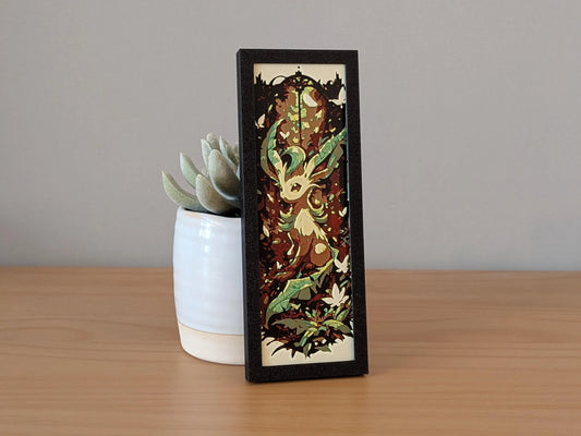 Leafeon Art Board | Framed Print | Collectible Art Board