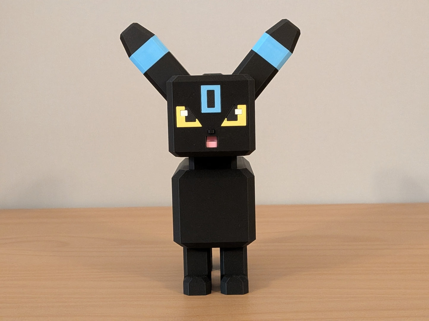 Blocky Shiny Umbreon | Themed Collectible Figurine | 3D Printed