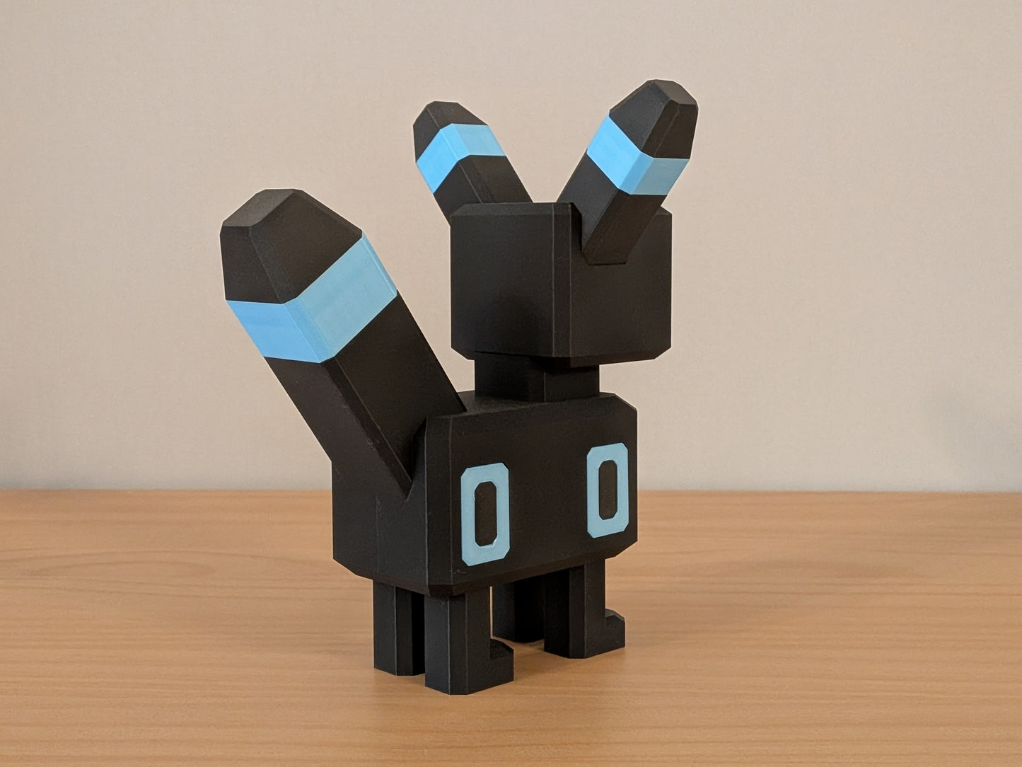 Blocky Shiny Umbreon | Themed Collectible Figurine | 3D Printed