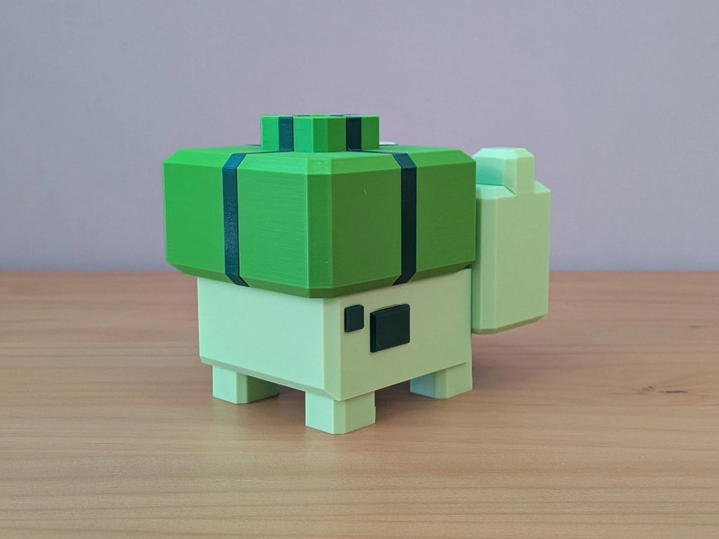 Blocky Bulbasaur | Themed Collectible Figurine | 3D Printed