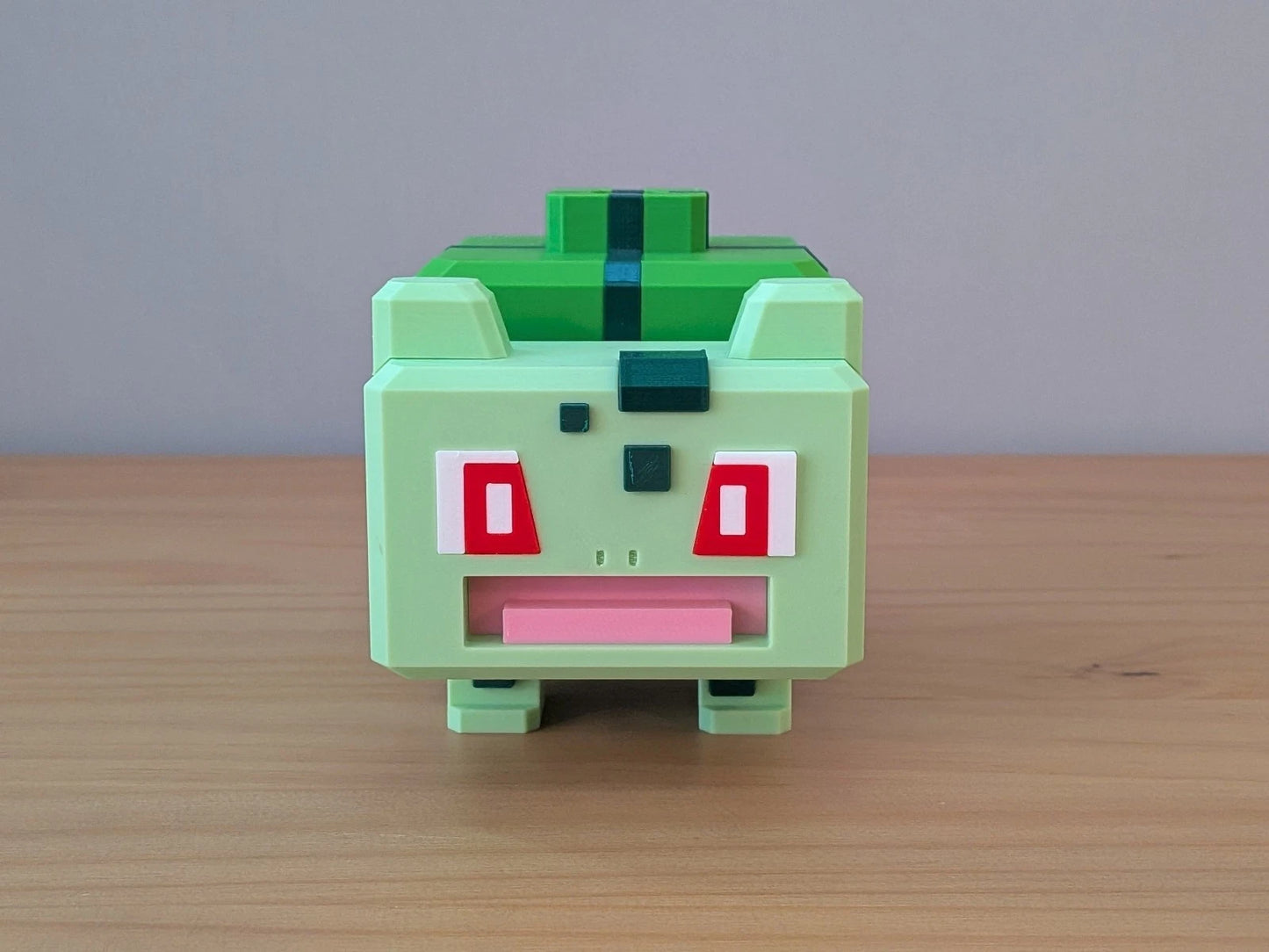 Blocky Bulbasaur | Themed Collectible Figurine | 3D Printed
