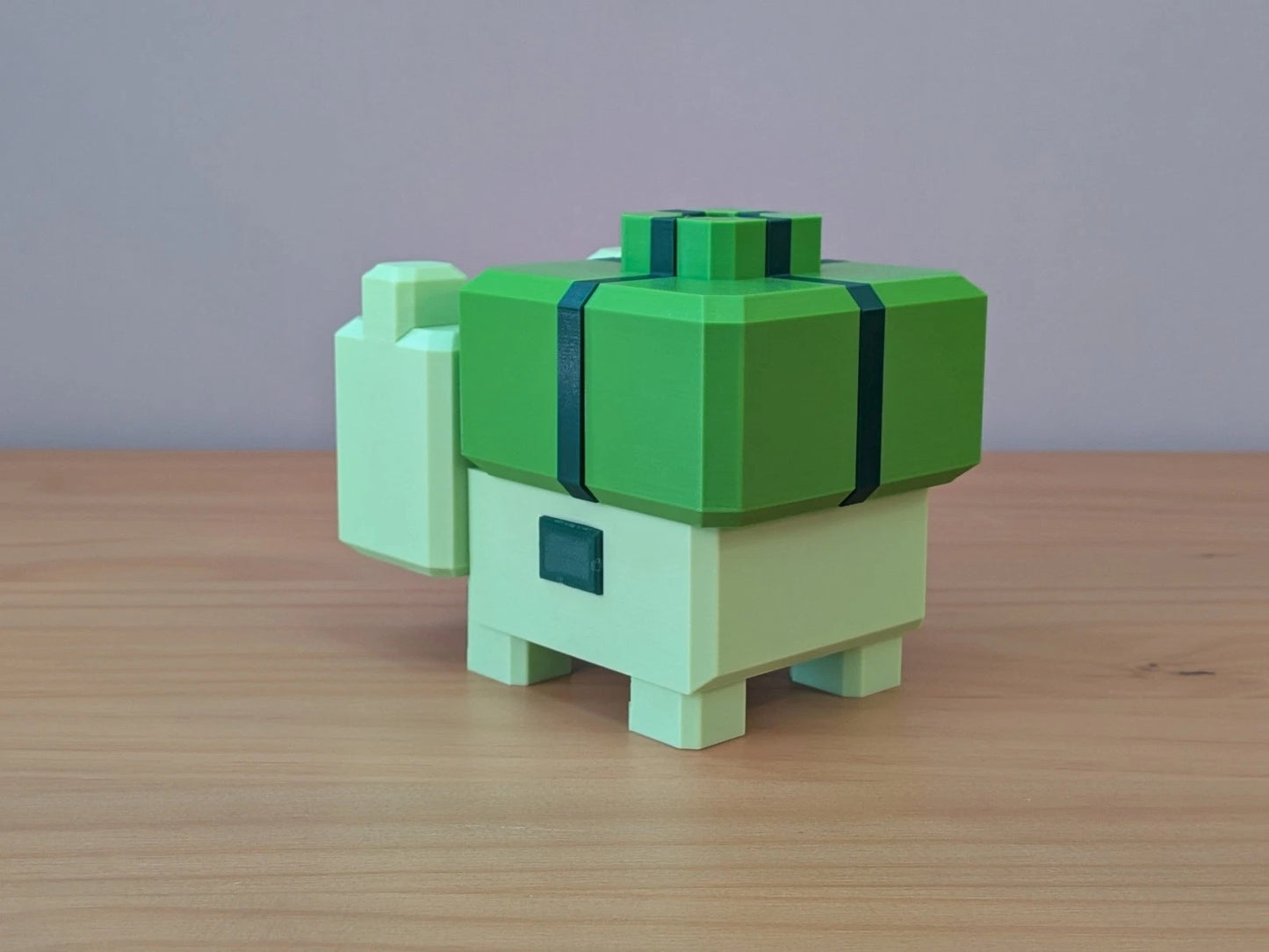 Blocky Bulbasaur | Themed Collectible Figurine | 3D Printed