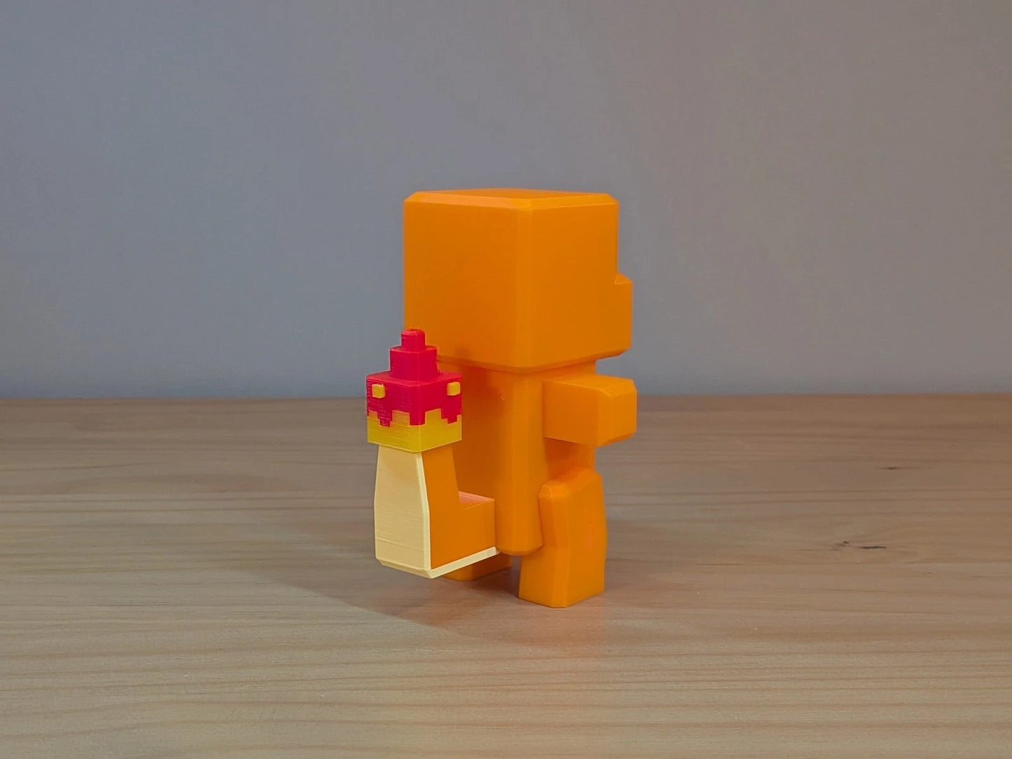 Blocky Charmander| Themed Collectible Figurine | 3D Printed