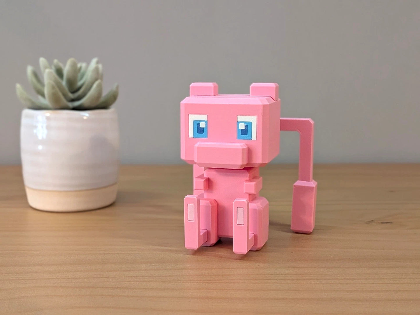 Blocky Mew | Themed Collectible Figurine | 3D Printed