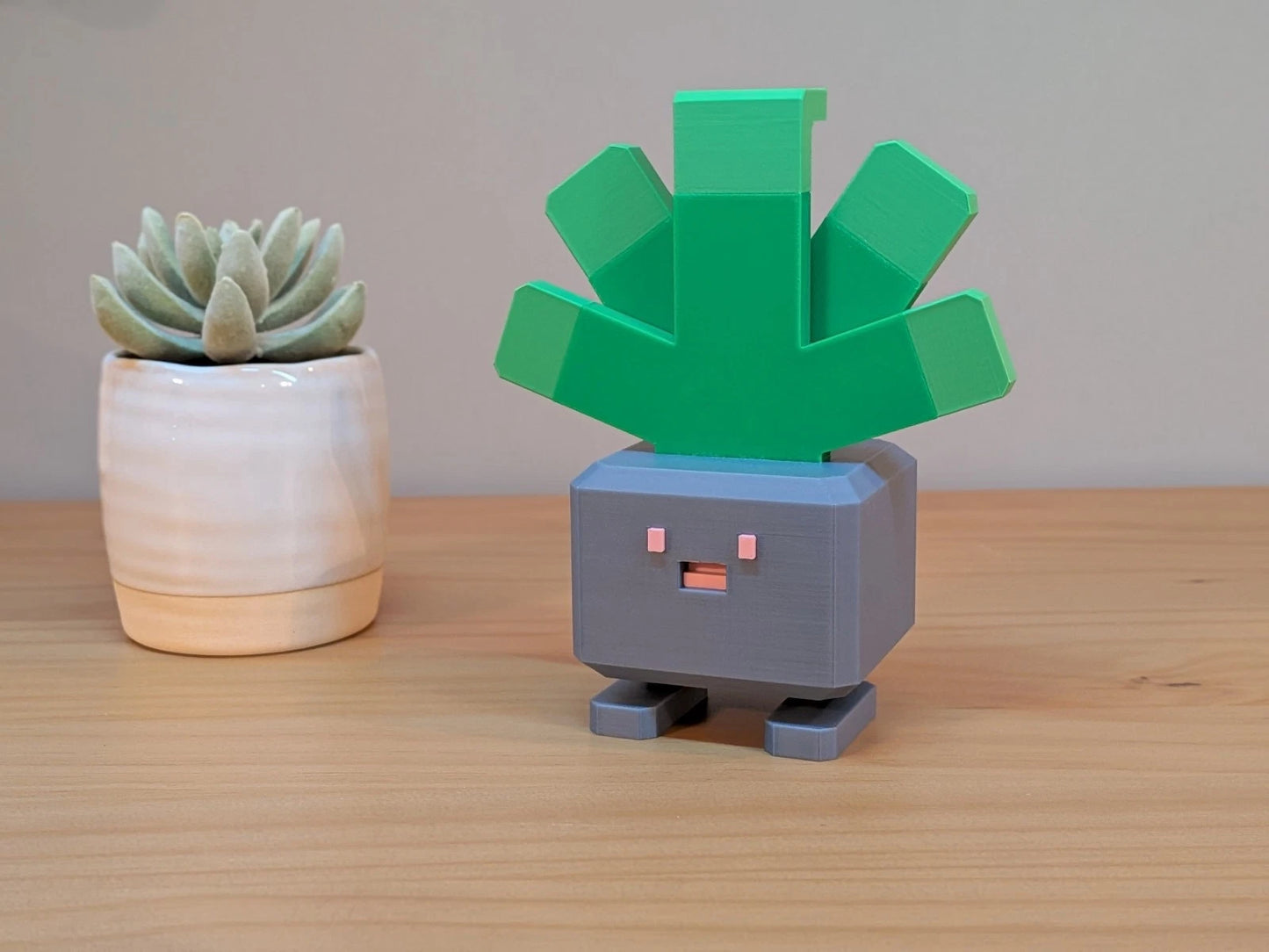 Blocky Oddish | Themed Collectible Figurine | 3D Printed