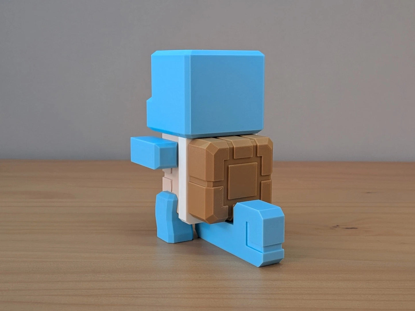 Blocky Squirtle | Themed Collectible Figurine | 3D Printed