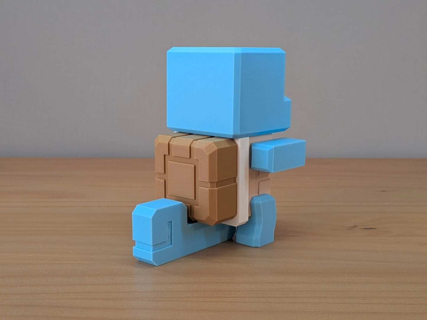 Blocky Squirtle | Themed Collectible Figurine | 3D Printed